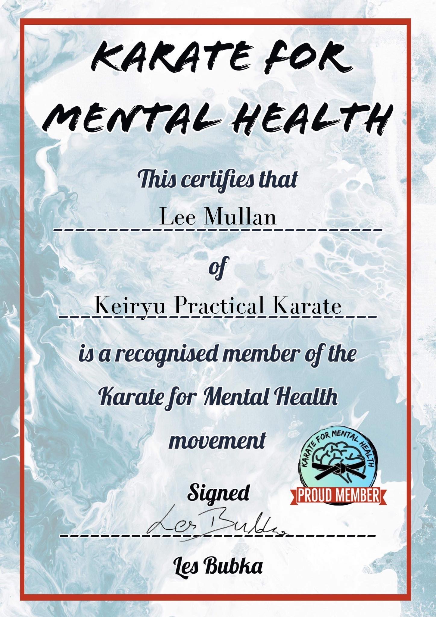 Karate for Mental Health