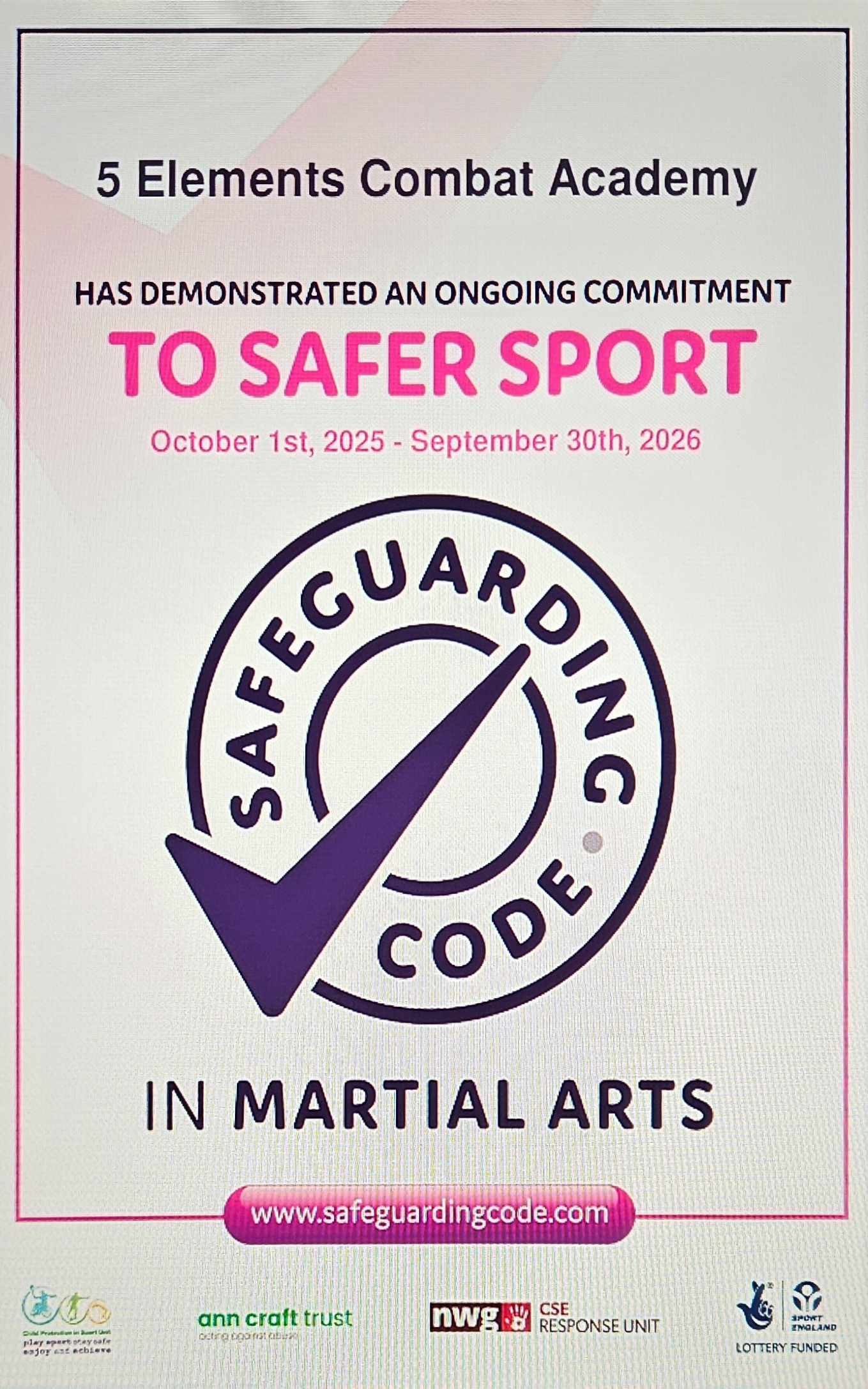 Safeguarding in Martial Arts