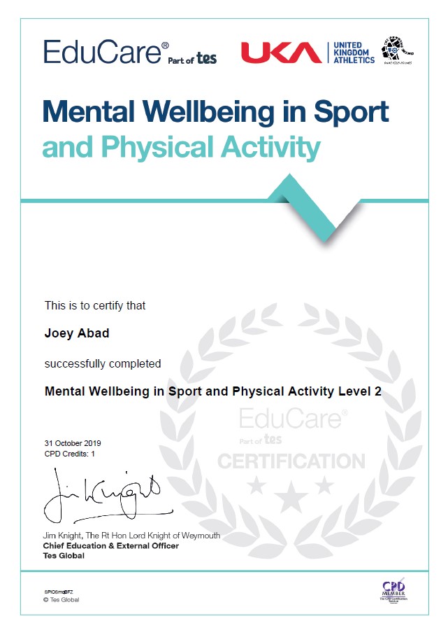 Ceetificate in mental wellbeing